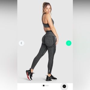 Black marl doyoueven scrunch bum leggings